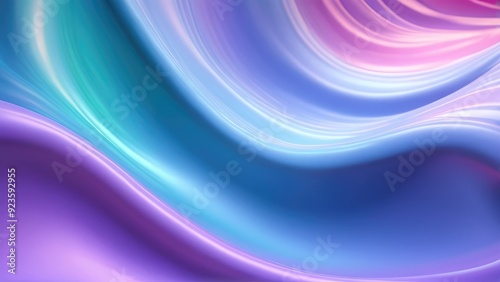 A vibrant abstract image featuring fluid, wave-like patterns in soft shades of pink, blue, and purple, creating a dynamic and soothing visual effect