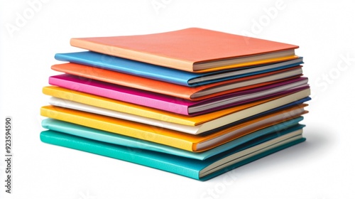 Wallpaper Mural Professional Stack of Various Notepads Isolated on White Background Torontodigital.ca