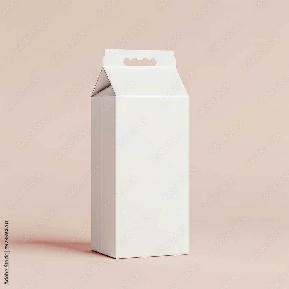 White milk pack, blank design packaging mockup, isolated on a white background White milk pack, blank design packaging mockup, isolated on a white background