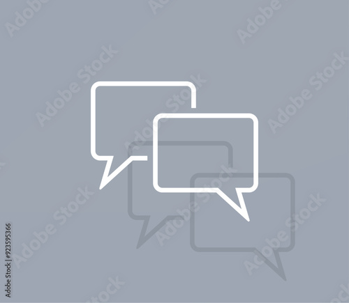 Vector icon of white color with shadow on gray background