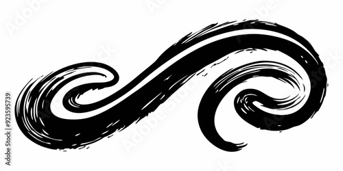 Ink brush stroke scribble, vector doodle handwriting squiggle set, black messy crayon line swirl. Hand drawn grunge decorative signature, pencil sketch texture effect. Brush stroke wavy outline mark