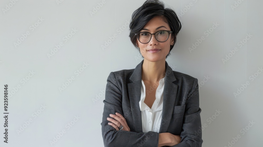 The confident businesswoman. The confident businesswoman.
