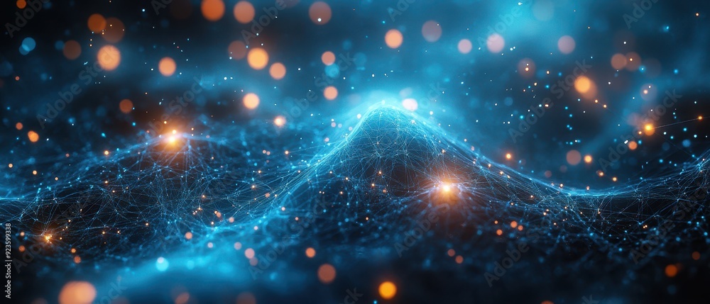 Fototapeta premium Digital background perfect for tech processes, data transfer and security