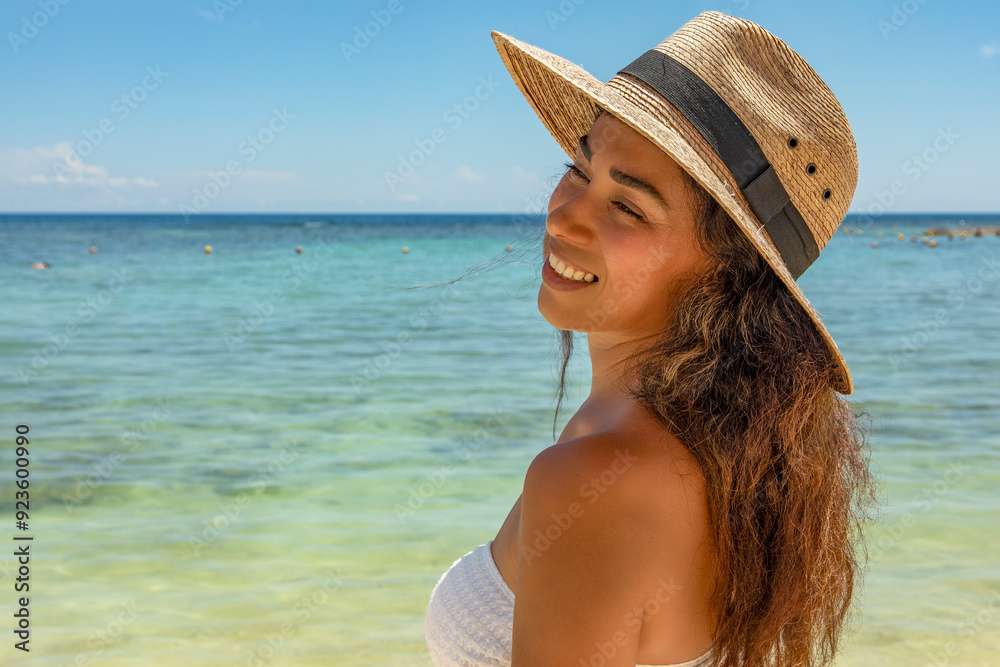 Feel the warmth of the Caribbean sun on your skin as our model basks in the ultimate paradise. Our sun-kissed beauty is living the dream on the pristine beaches of Riviera Maya. Feel the warmth of the Caribbean sun on your skin as our model basks in the ultimate paradise. Our sun-kissed beauty is living the dream on the pristine beaches of Riviera Maya.