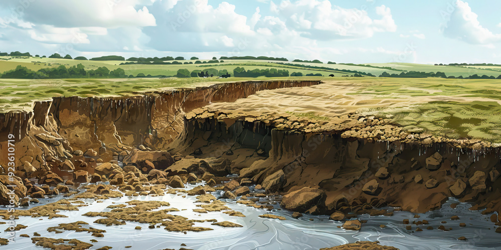 Soil erosion is the gradual erosion of life, depleting fertile soil and ...