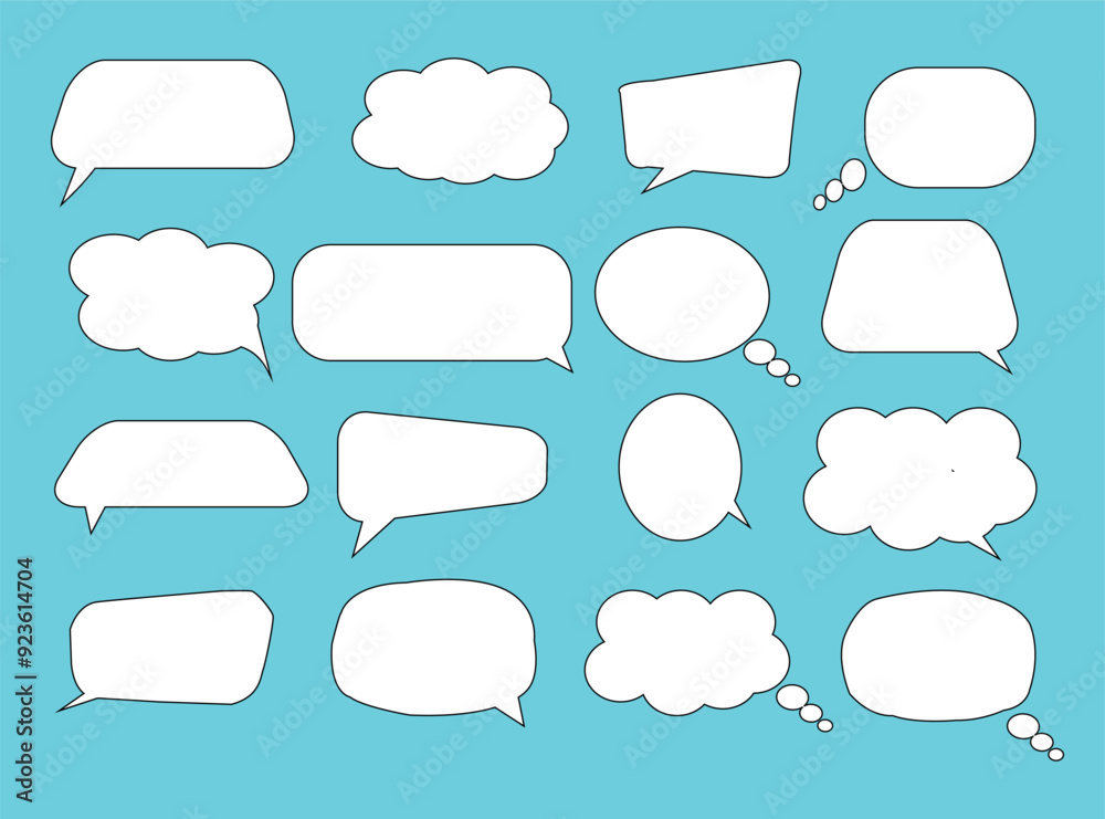 speech bubble collection. Set of speech bubble. Speech bubble comic vector. speech bubble collection. Set of speech bubble. Speech bubble comic vector.