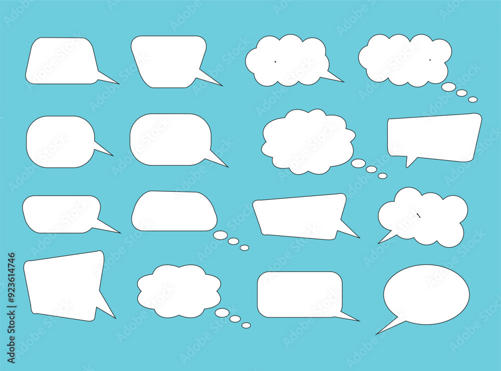 speech bubble collection. Set of speech bubble. Speech bubble comic vector. speech bubble collection. Set of speech bubble. Speech bubble comic vector.