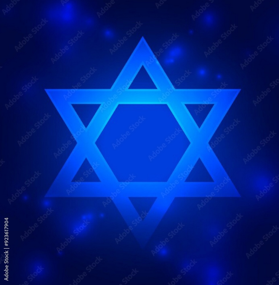 Gold Star Of David Icons assorted styles