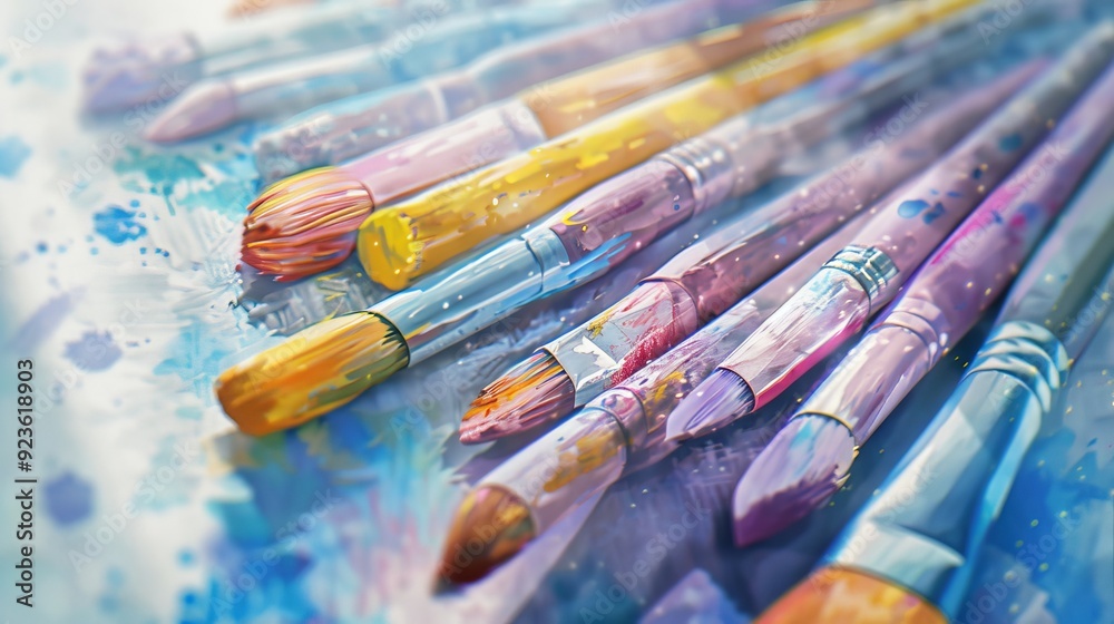 Obraz premium Drawing brushes