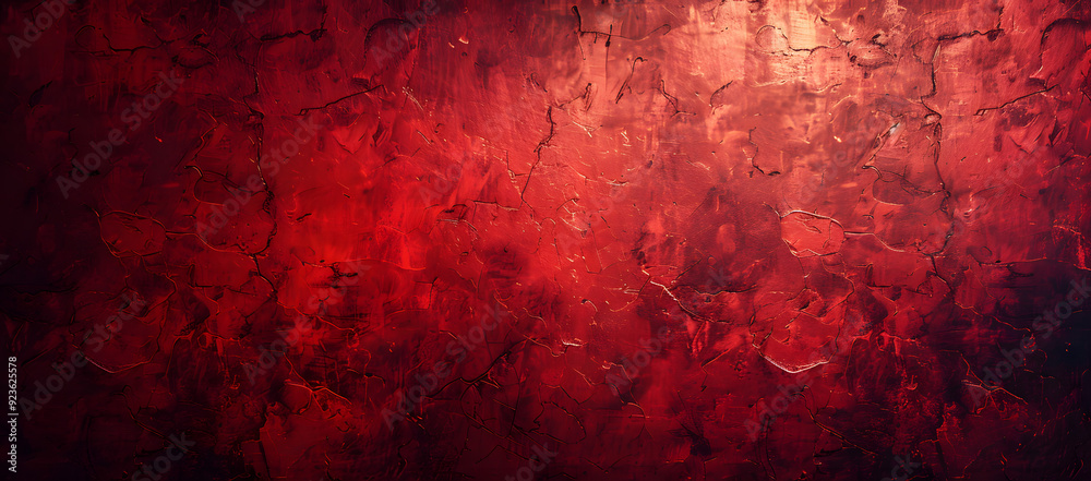 Dramatic Blood-Red Background with Grunge Texture Evoking Horror and Suspense Ideal for Halloween-Themed Visuals and Marketing.