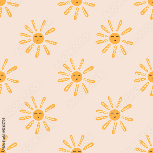 Cartoon Floral Seamless Vector Illustration pattern background. Ornamental flower design for use all of fabric print wrapping paper and others. All over design ready to print. 