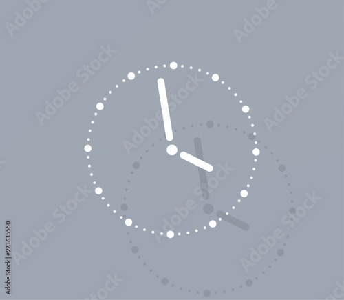 Vector icon of white color with shadow on gray background