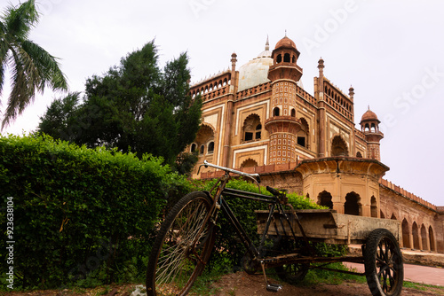 Sander jung (jang) Tomb in Delhi, India. The tomb is a sandstone and marble mausoleumI and itt was built in 1754 in the late Mughal Empire style for Nawab Safdarjung. photo