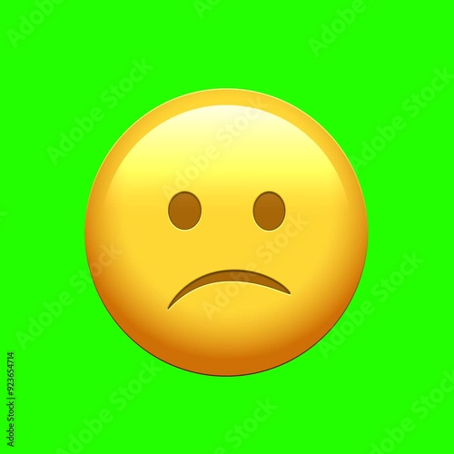 Animated sad face Facebook emoji