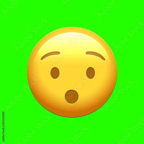 Animated Facebook emoji of great surprise