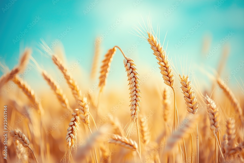 Abstract background of a golden wheat field, a natural landscape Abstract background of a golden wheat field, a natural landscape