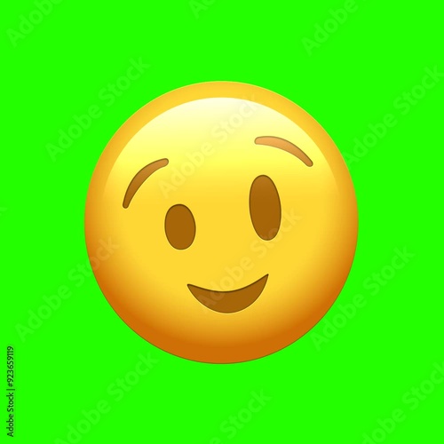 Animated Facebook emoji of a winking face