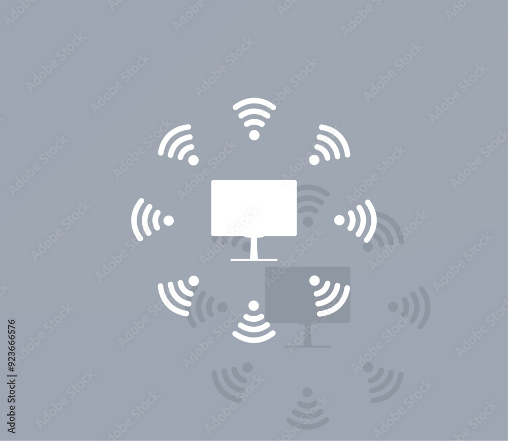 custom made wallpaper toronto digitalVector icon of white color with shadow on gray background