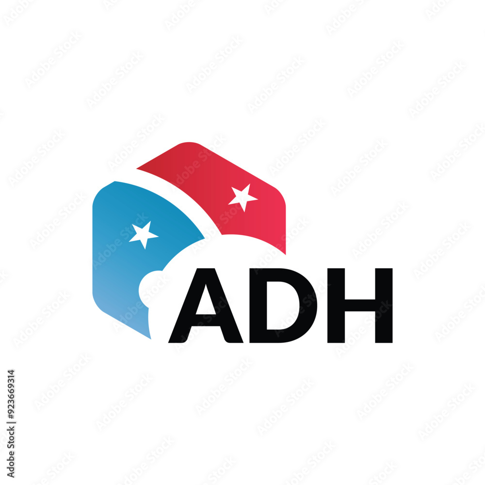ADH letter logo design on white background. Creative modern ADH letter logo design. Vector design. ADH letter logo design on white background. Creative modern ADH letter logo design. Vector design.