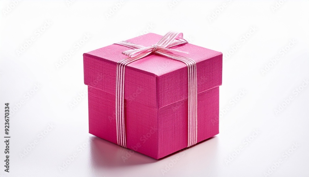 pink gift box on isolate on white pink gift box on isolate on white