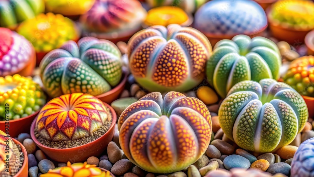 Close-up of colorful lithops succulent plant , lithops, succulent, plant, colorful, close-up, desert, nature, botany Close-up of colorful lithops succulent plant , lithops, succulent, plant, colorful, close-up, desert, nature, botany