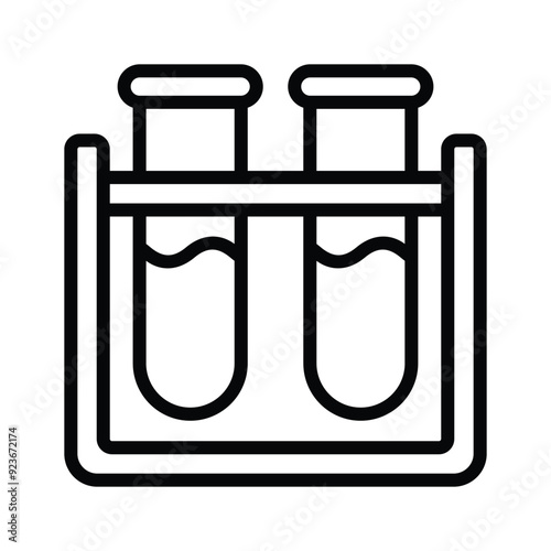 A laboratory equipment for trendy style vector test tubes icon