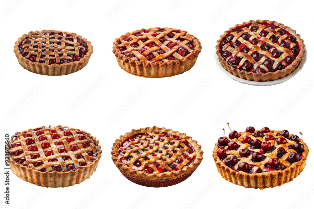 Five Delicious Cherry Pies with a Lattice Crust Five Delicious Cherry Pies with a Lattice Crust