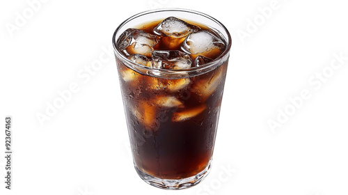 Iced Coffee Refreshment cut out transparent isolated on white background PNG