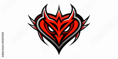Heart tattoo Neo tribal set, gothic rock flame shape kit, vector u2k abstract love logo concept. Valentine punk retro sticker collection, neotribal web goth decoration. Stylised heart tattoo prints