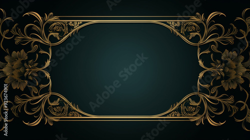 classic background, ornamental frame