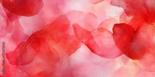 Abstract Red and Pink Watercolor Background