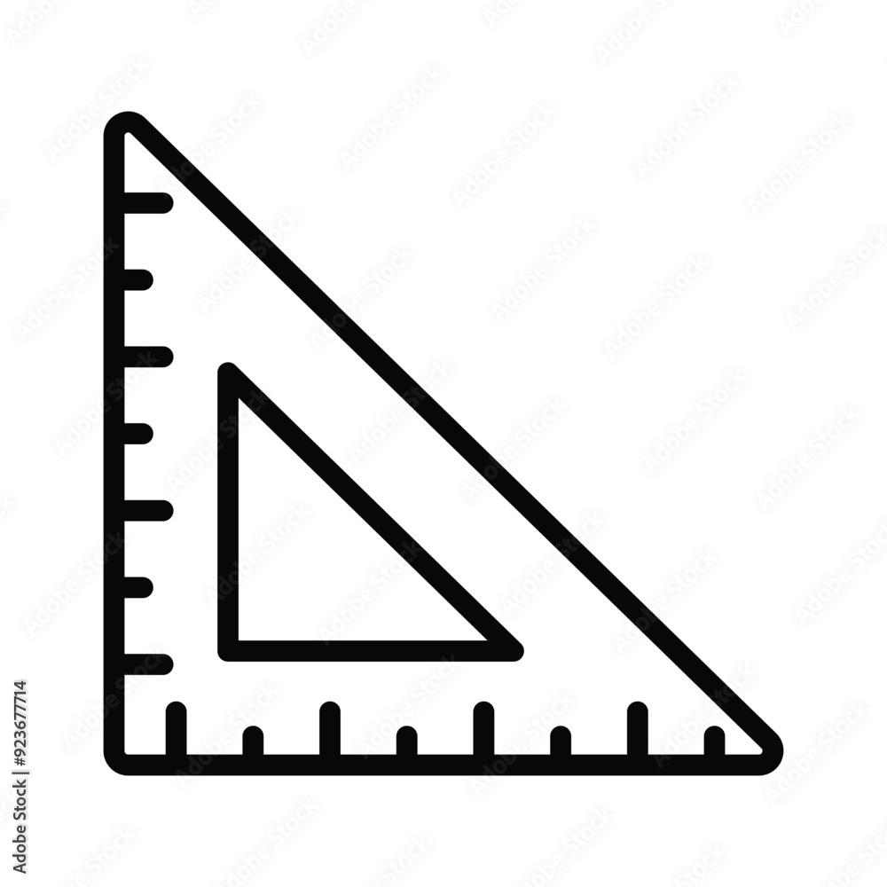 Triangular ruler vector design, ready for premium use Triangular ruler vector design, ready for premium use