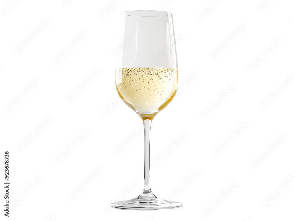 Sparkling Celebration: A single flute of champagne cut out transparent isolated on white background PNG Sparkling Celebration: A single flute of champagne cut out transparent isolated on white background PNG