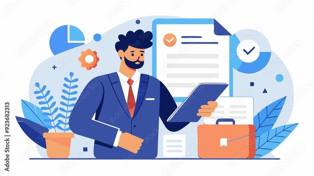 The businessman reviewing a document highlights the need for informed decision-making. By carefully considering agreements, businesses can adapt to changing circumstances and ensure successful