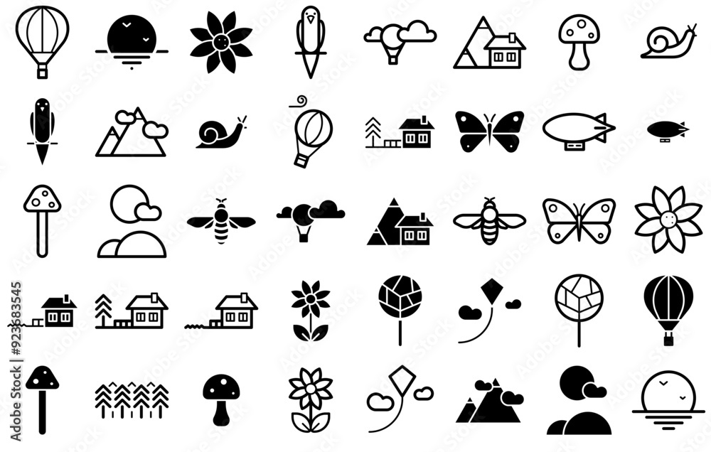 Set Of Linear Nature And Outdoors Vector Symbols Apps, Websites Ui Designs Suitable For House,Air-Travel,Outdoors,Nature,Flying Business Infographic Elements Logo Vector Illustration Set Of Linear Nature And Outdoors Vector Symbols Apps, Websites Ui Designs Suitable For House,Air-Travel,Outdoors,Nature,Flying Business Infographic Elements Logo Vector Illustration