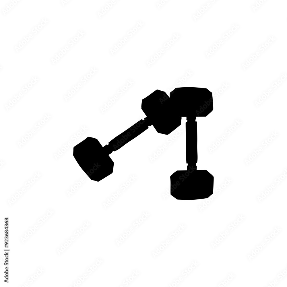 Gym Simple Dumble Illustration Clip Art Vector Icon Gym Simple Dumble Illustration Clip Art Vector Icon