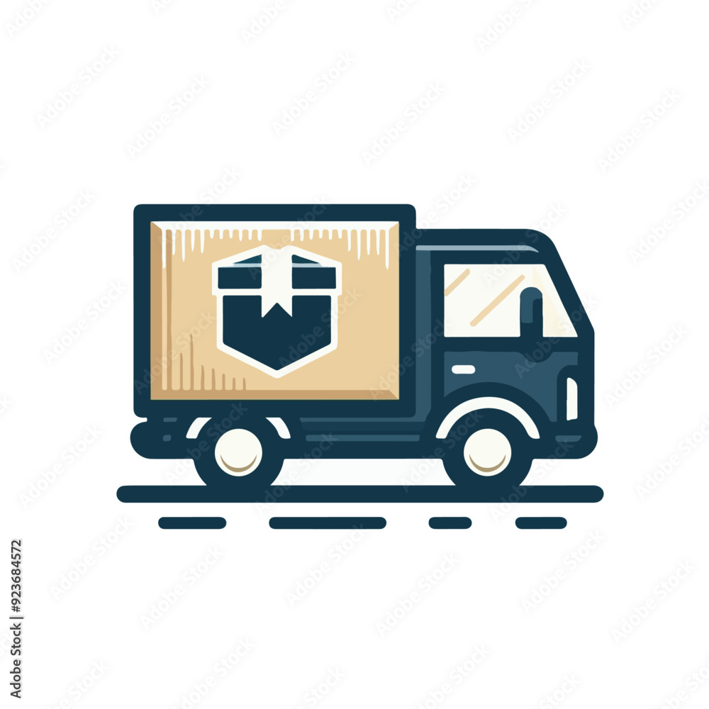 flat vector logo of a truck, truck logo, delivery truck logo. flat vector logo of a truck, truck logo, delivery truck logo.