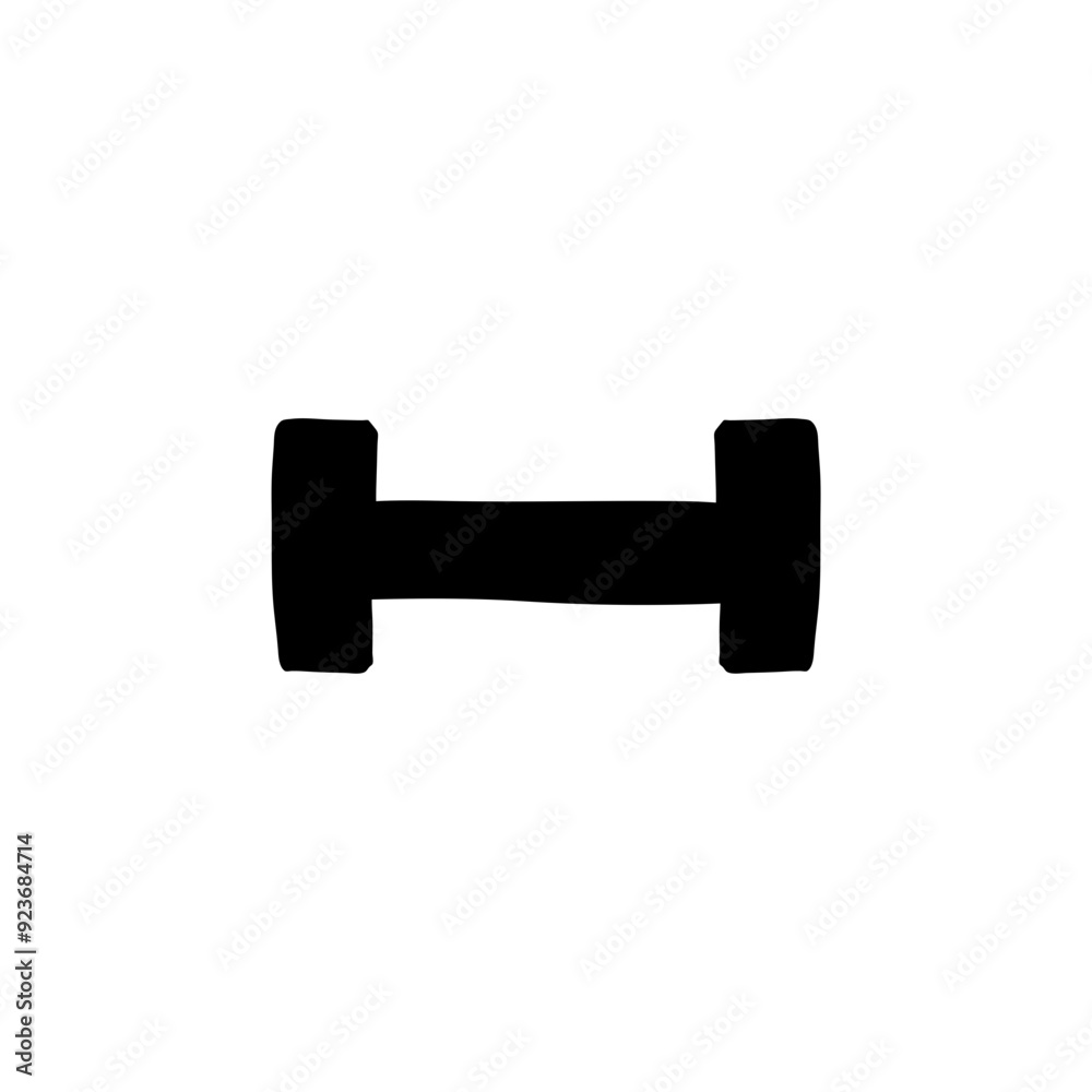 Gym Simple Dumble Illustration Clip Art Vector Icon Gym Simple Dumble Illustration Clip Art Vector Icon