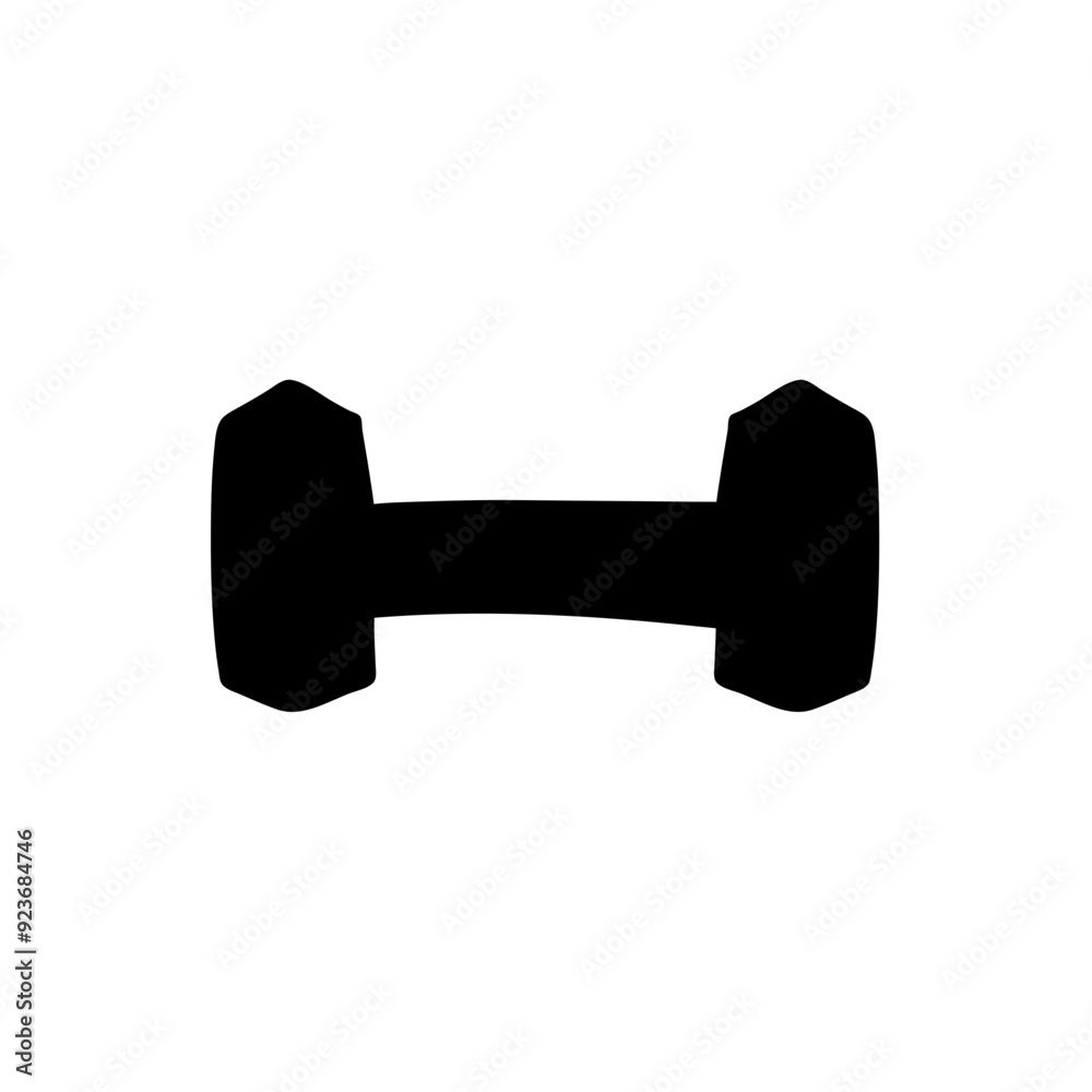Gym Simple Dumble Illustration Clip Art Vector Icon Gym Simple Dumble Illustration Clip Art Vector Icon