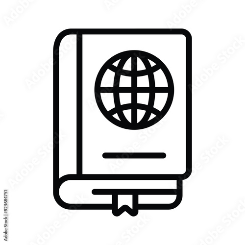 Take your hands on this amazing icon of global book in modern style