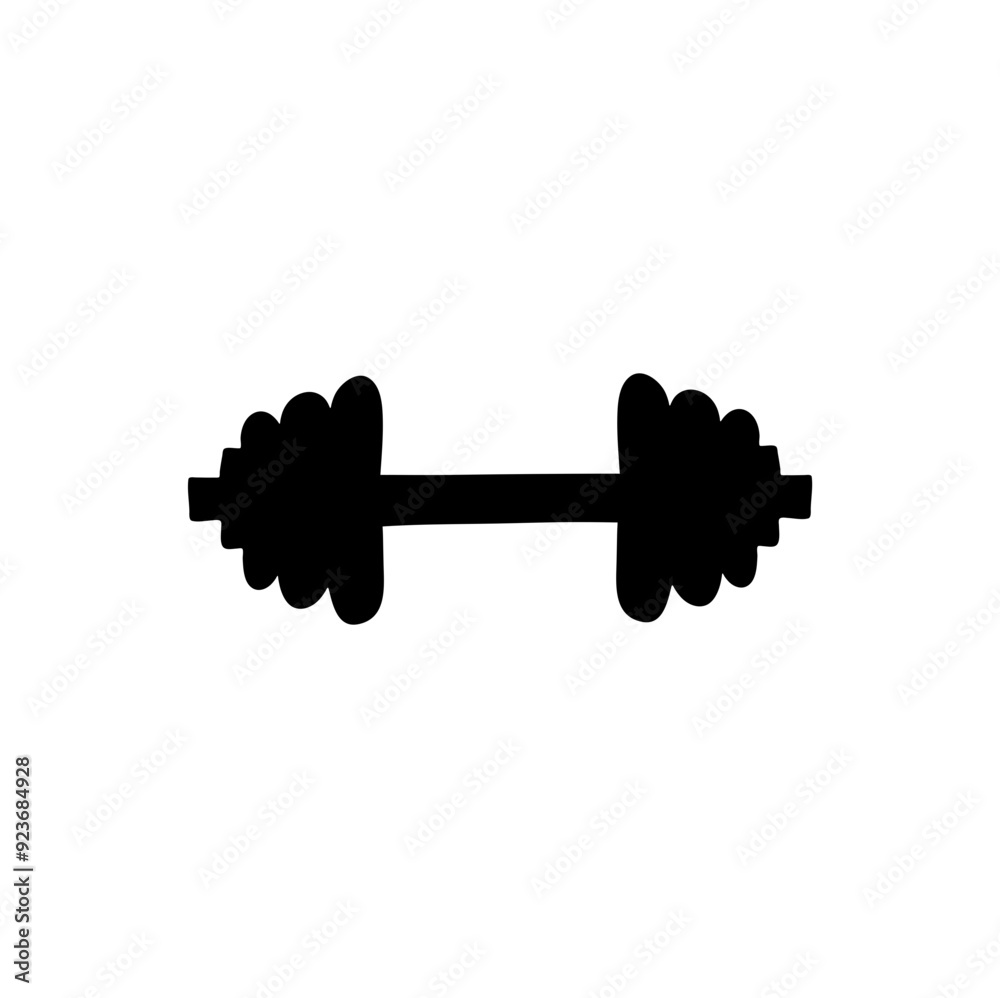 Gym Simple Dumble Illustration Clip Art Vector Icon Gym Simple Dumble Illustration Clip Art Vector Icon