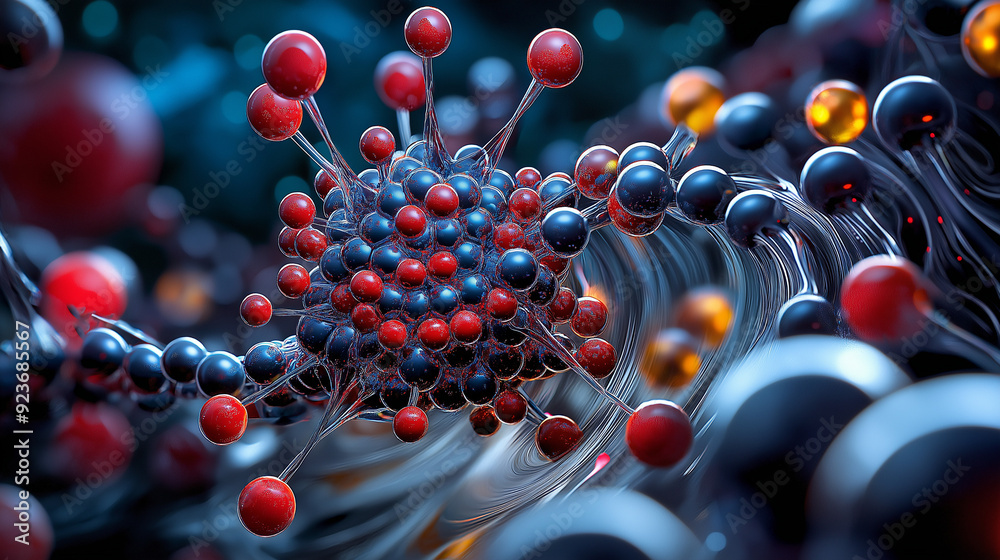 An artistic illustration of quantum circuits morphing into molecular structures, representing the rapid drug discovery process An artistic illustration of quantum circuits morphing into molecular structures, representing the rapid drug discovery process