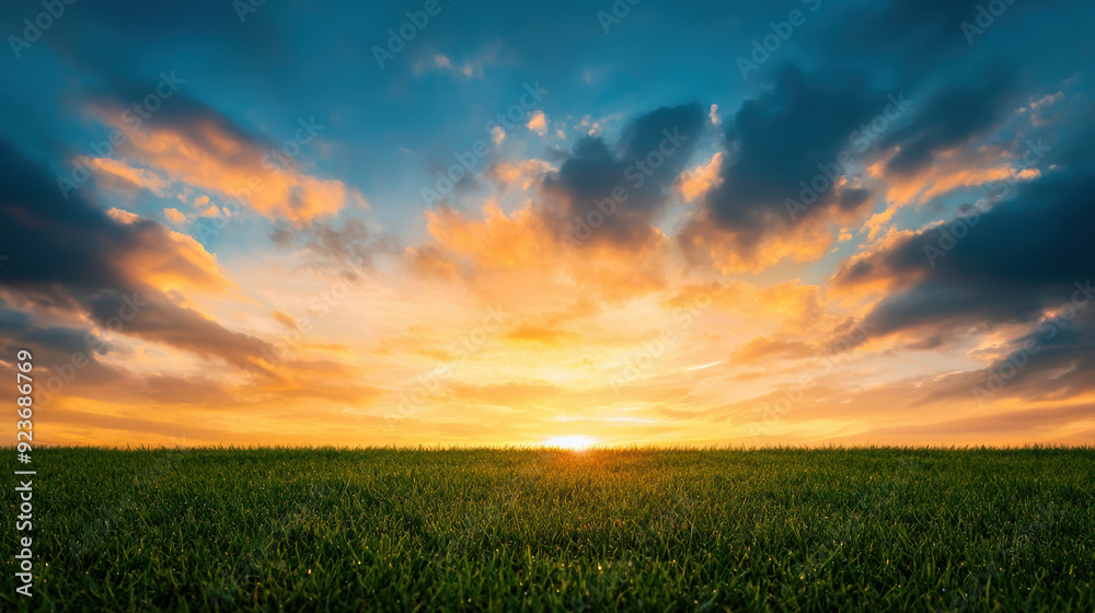A breathtaking sunset over a lush green field with vibrant sky hues, capturing the natural beauty and peaceful ambiance of the countryside. A breathtaking sunset over a lush green field with vibrant sky hues, capturing the natural beauty and peaceful ambiance of the countryside.