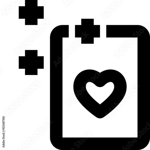 card black outline icon