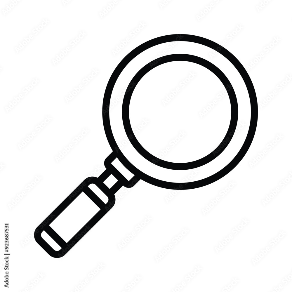 An icon of magnifier that is suitable for search, zoom, and discovery functions in digital interfaces An icon of magnifier that is suitable for search, zoom, and discovery functions in digital interfaces