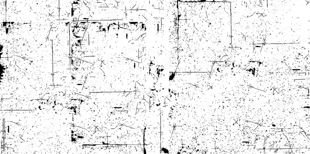 Obraz premium Abstract Grunge Scratches Background Vector, Black and White Texture. Rustic Texture Vector Background, Monochrome effect.