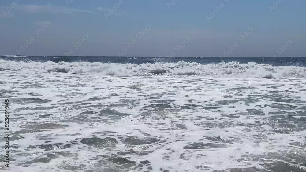 Very rough Atlantic Ocean Waves formed from Hurricane Debby rolling on to the Shore of Fire Island New York. Very rough Atlantic Ocean Waves formed from Hurricane Debby rolling on to the Shore of Fire Island New York.