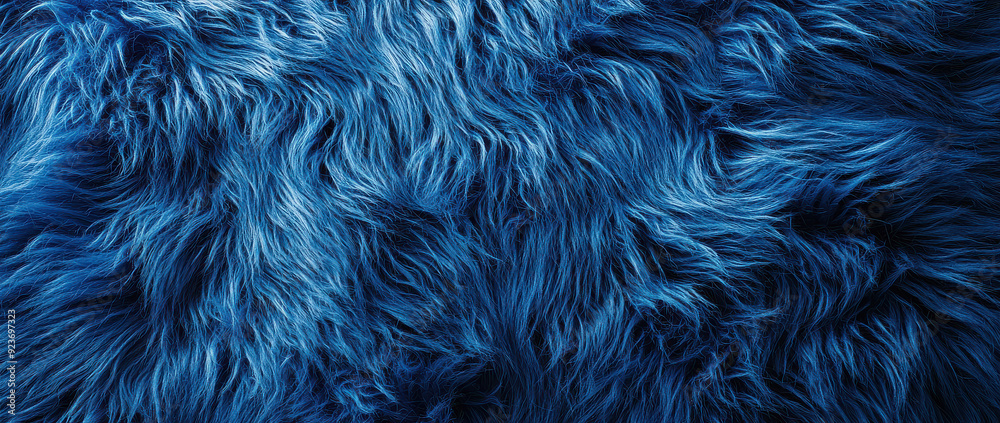 This image showcases a detailed close-up of vibrant and textured blue fur, presenting its wavy and intricate design, highlighting the rich colors and patterns. This image showcases a detailed close-up of vibrant and textured blue fur, presenting its wavy and intricate design, highlighting the rich colors and patterns.