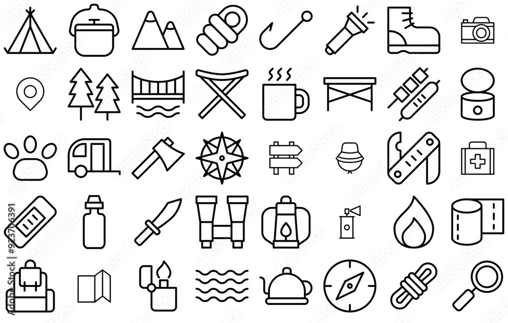 Set Of Camping_Medium Isolated Silhouette Solid Icons With Drink,Direction,Portable,Navigation,Gps Business Infographic Elements Logo Vector Illustration Set Of Camping_Medium Isolated Silhouette Solid Icons With Drink,Direction,Portable,Navigation,Gps Business Infographic Elements Logo Vector Illustration
