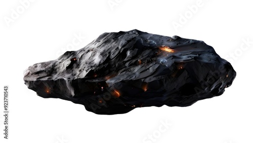 asteroid on white background